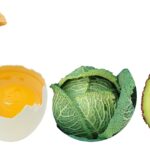 Immagine di cibi salutari per aumentare il colesterolo HDL naturalmente, come avocado e noci.