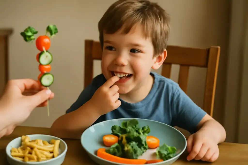 Come rendere appetitose le verdure ai bambini? Trucchi pratici che funzionano davvero a tavola